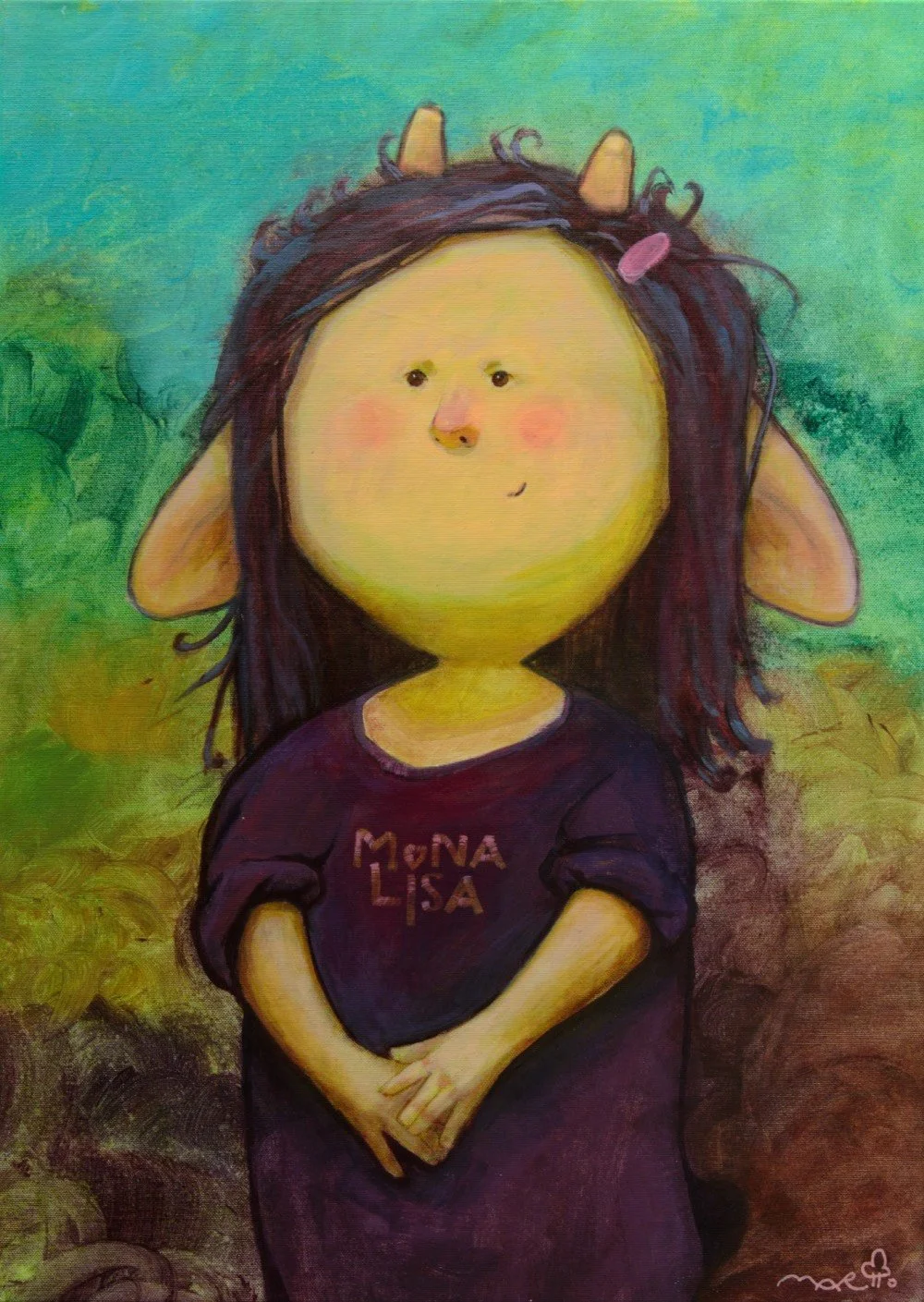  Morning Lisa , 2026. Acrylic, 50x70 cm. Available.