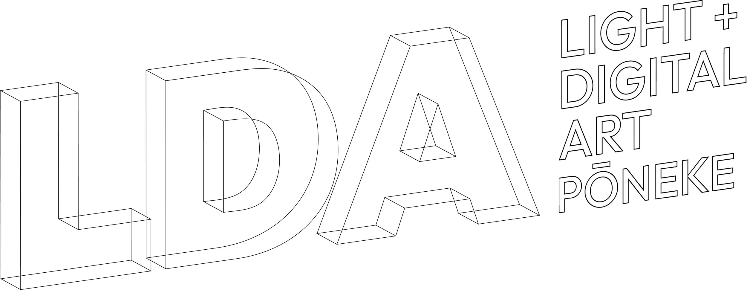 Logo with text 'Light + Digital Art PONEKE'.