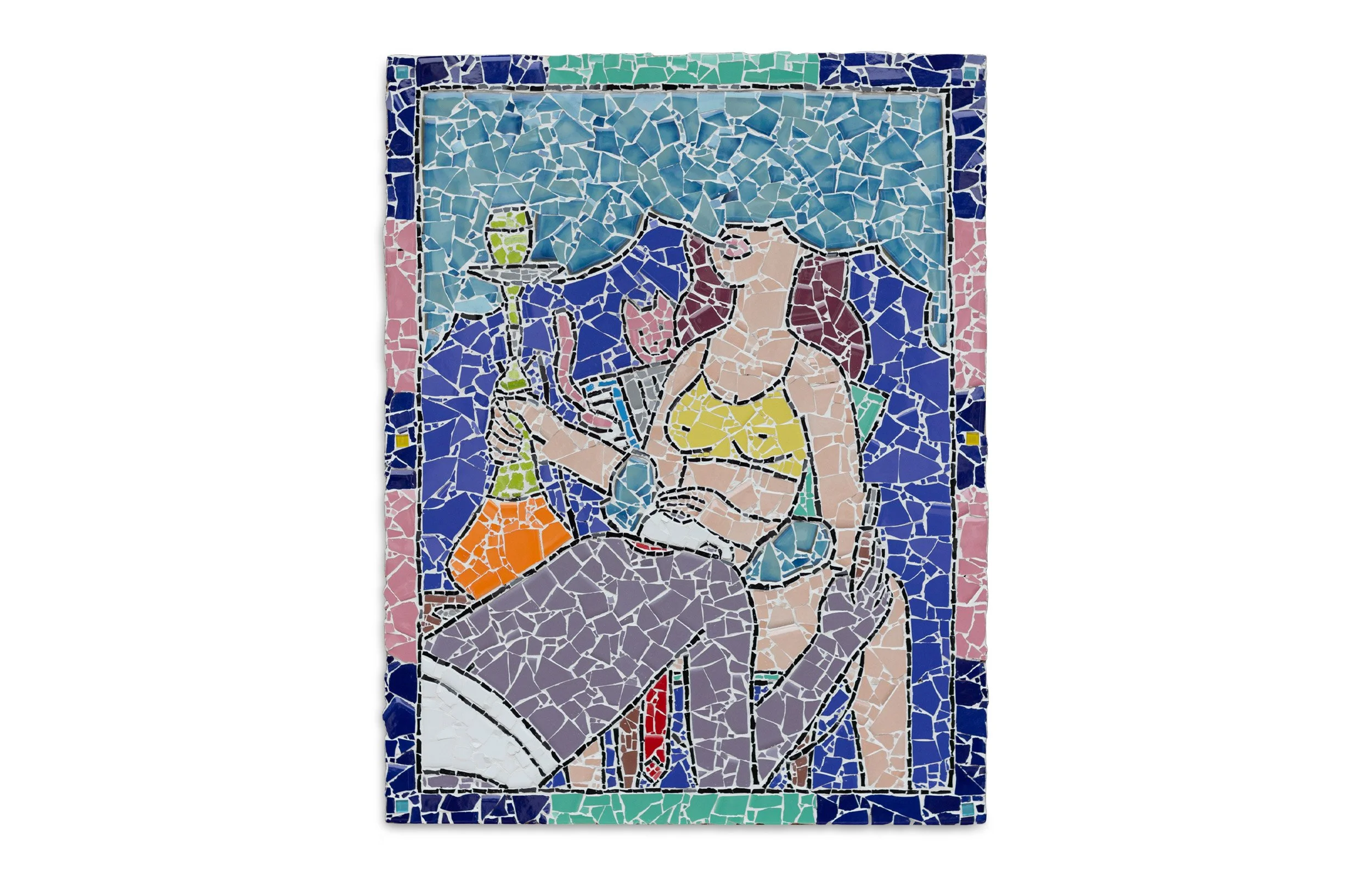 Pink cat disco- 46cm x 58cm