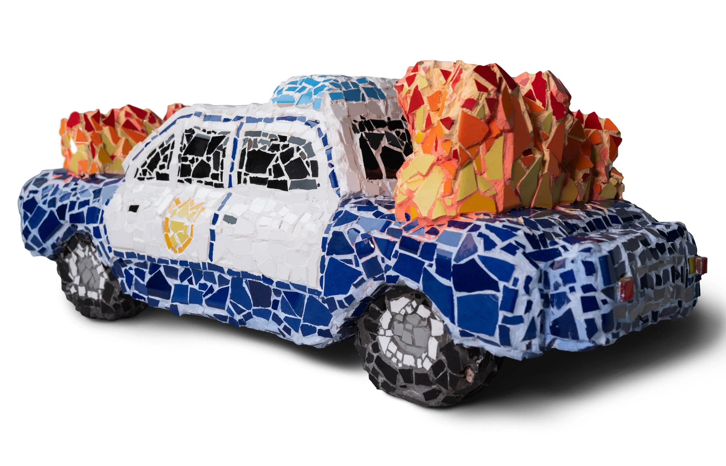 Police on my back - 46cm x 26cm x 15cm