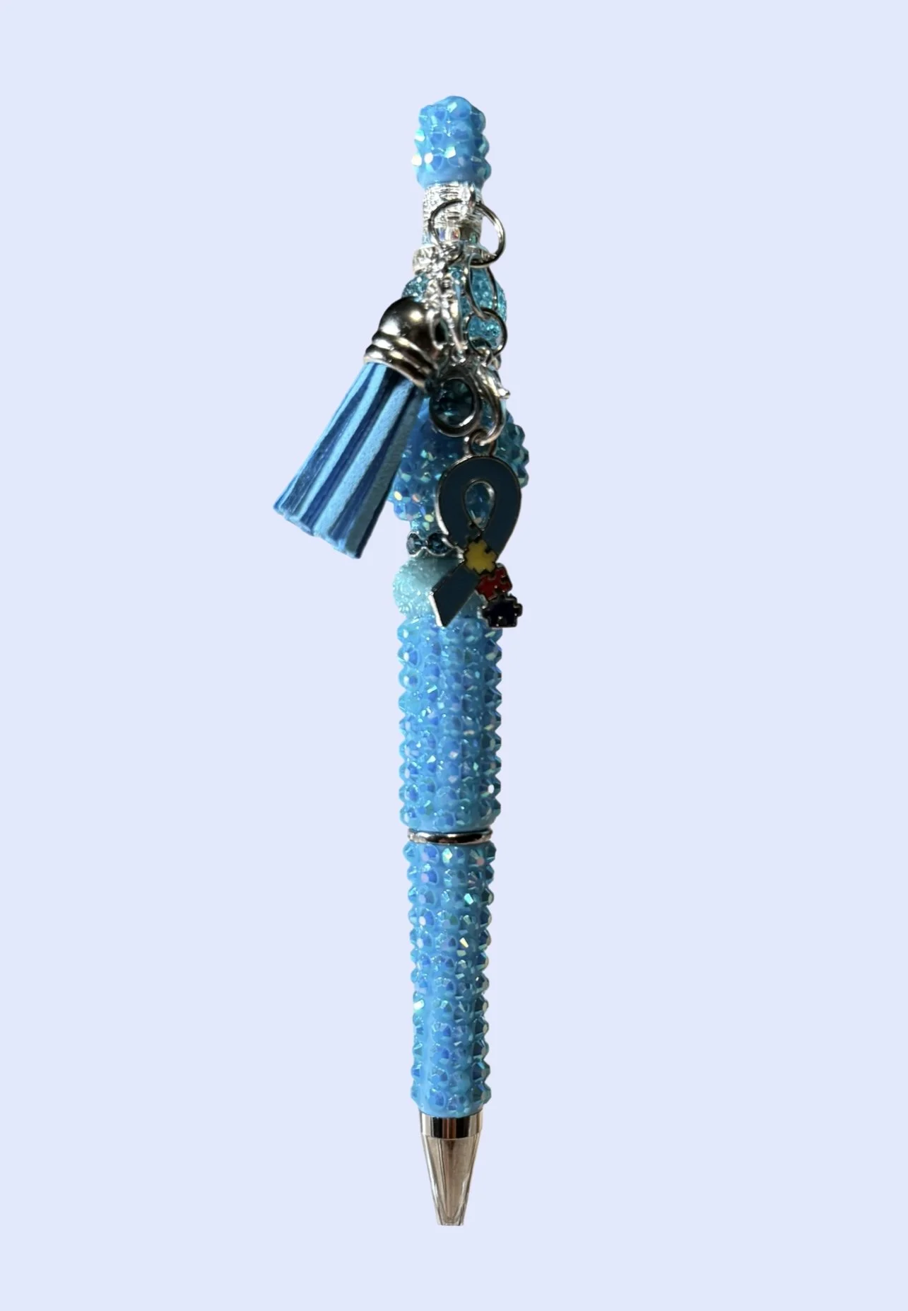 Blue Handmade Pen For Autism Awareness