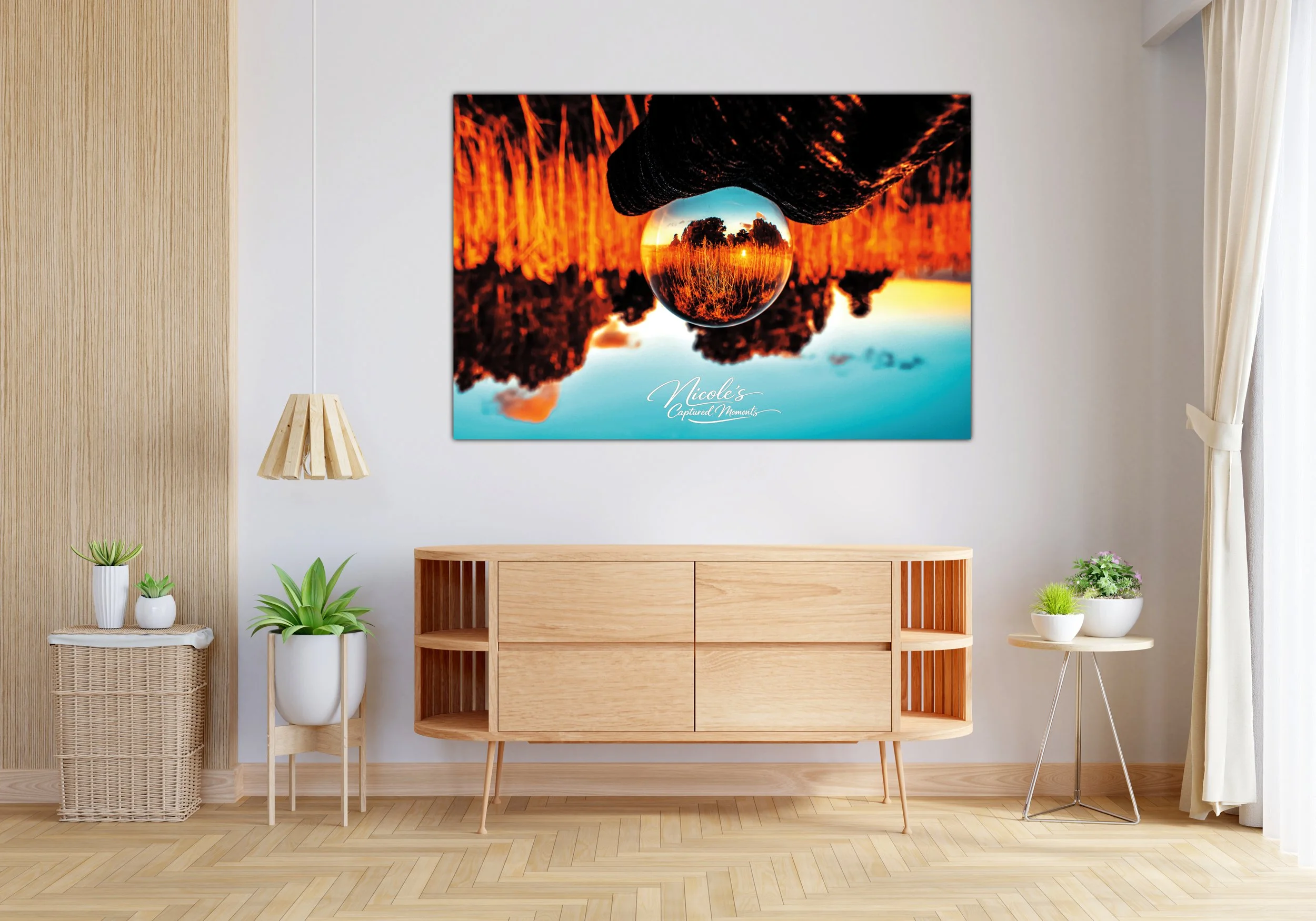 Lensball with the Trees | Wall Art Print