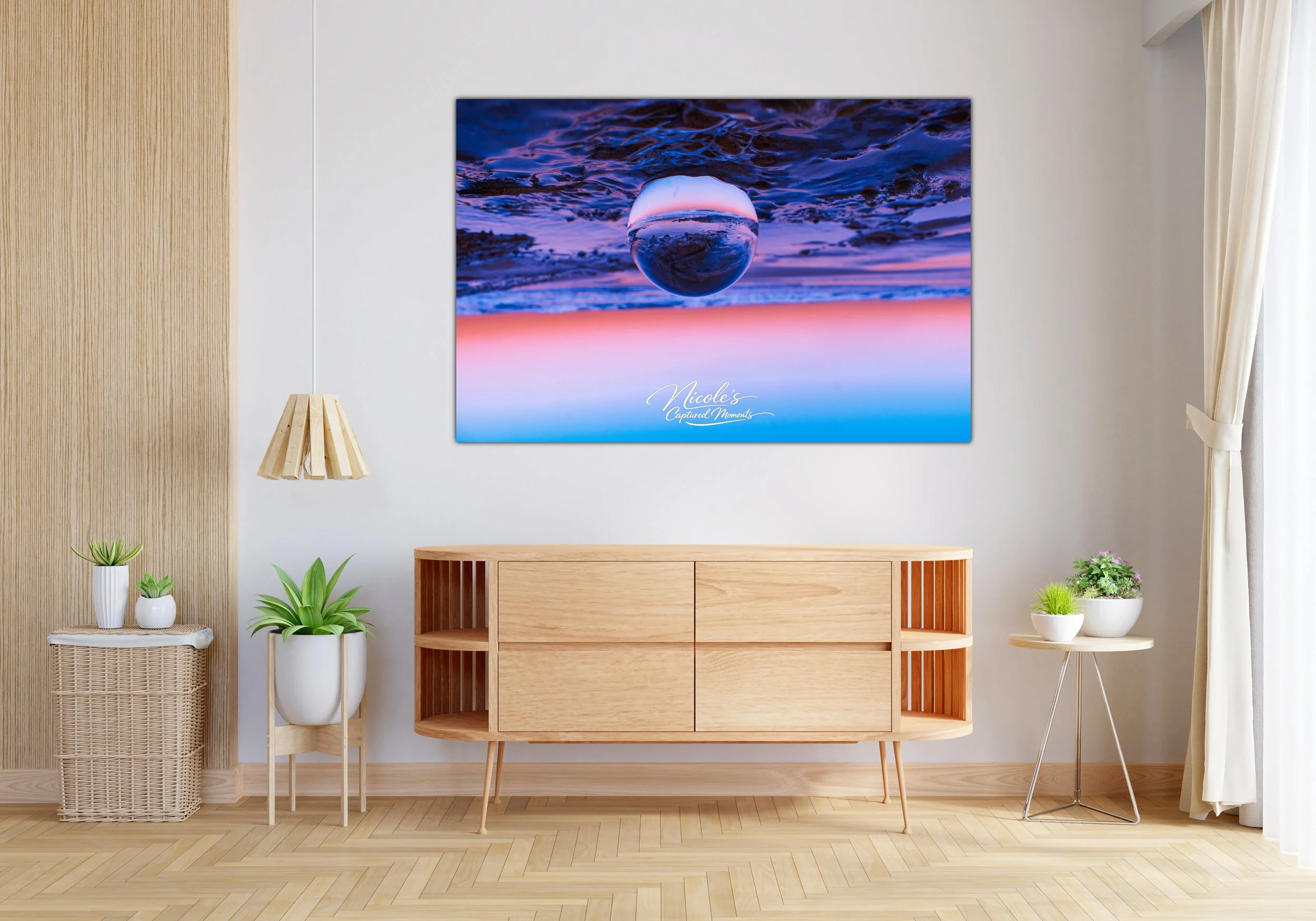 Lensball Soldiers Beach | Wall Art Print