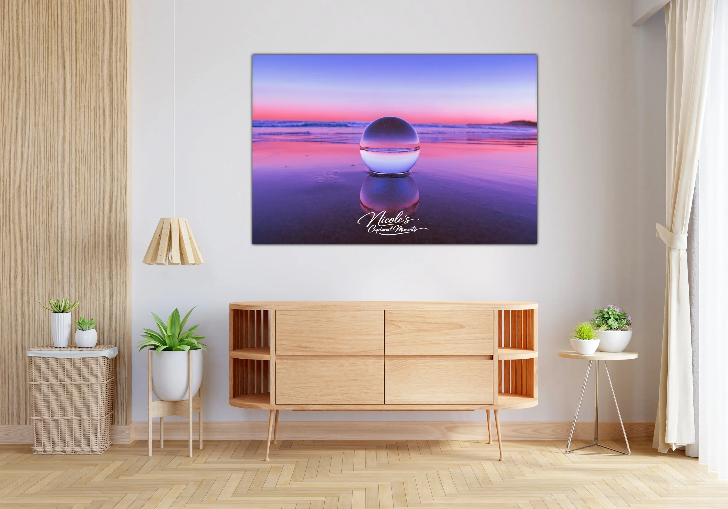 Lensball Soldiers Beach | Wall Art Print