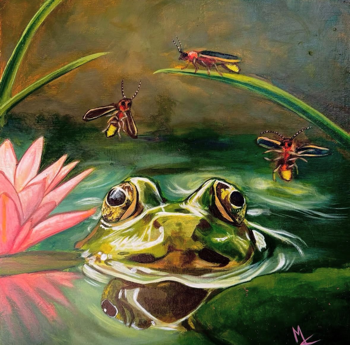 Frog Pond
Acrylic on Treated Wood
12x12 in.
2024