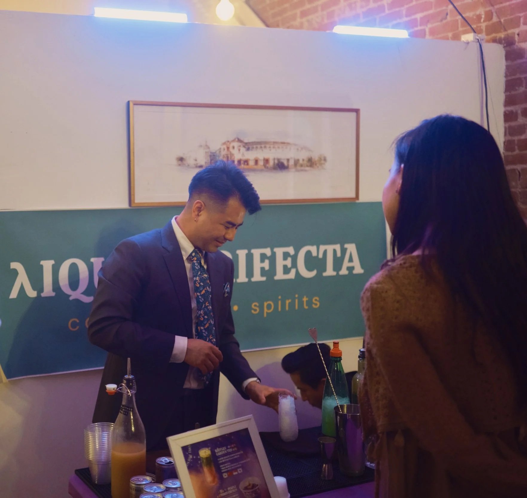 Liquid Trifecta serving a custom multicultural mocktail menu 