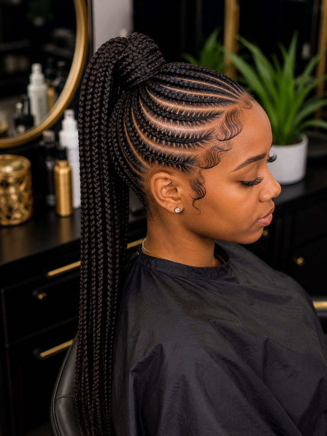 Sleek Ponytail Braided