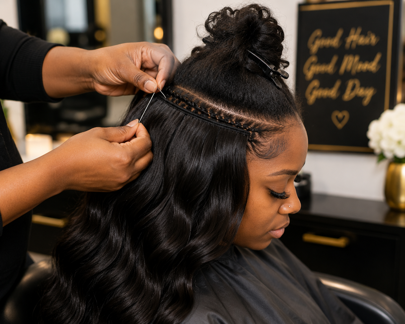 Traditional Sew-In (w/leave out)