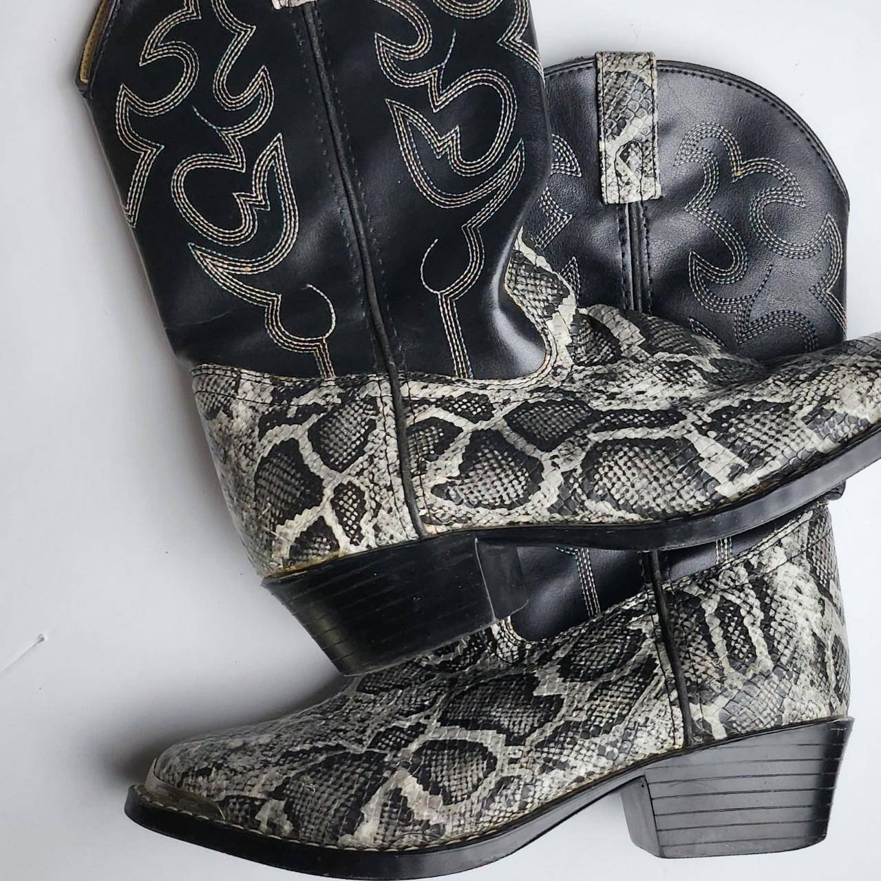 Vintage Snakeskin Cowboy Boots