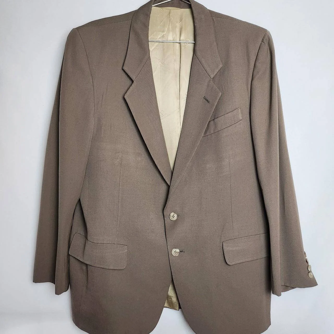 Vintage Valentino Taupe Two Button Jacket