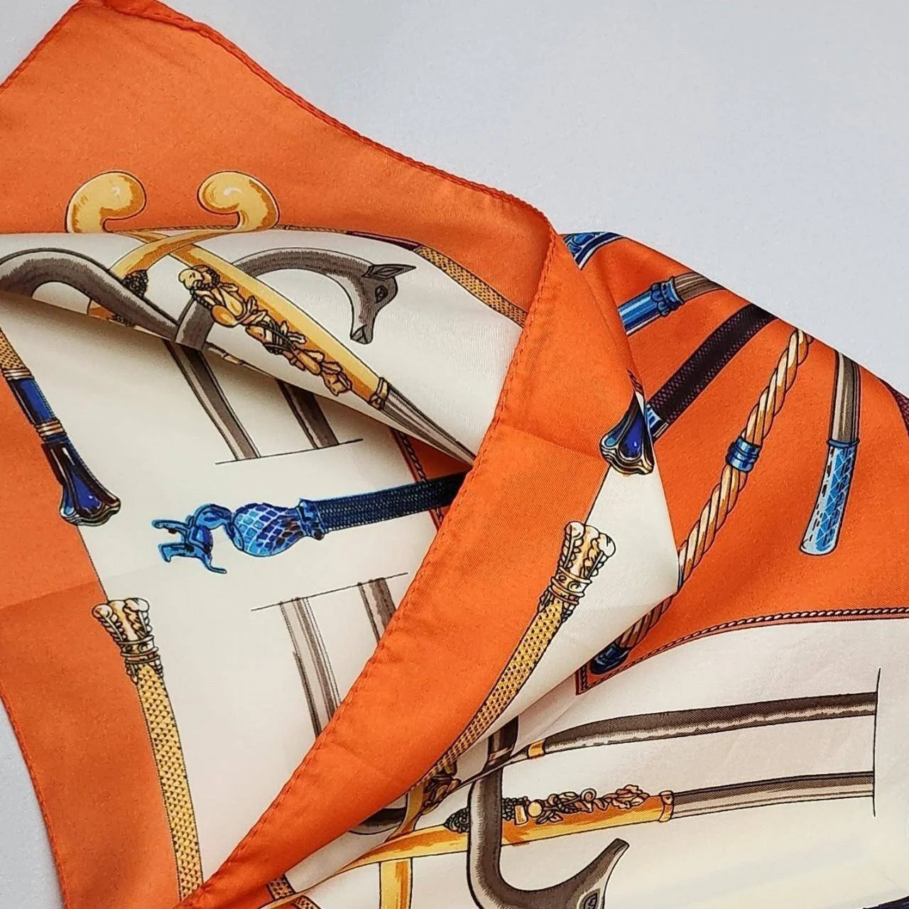 Vintage 100% Silk 20x20 Scarf
