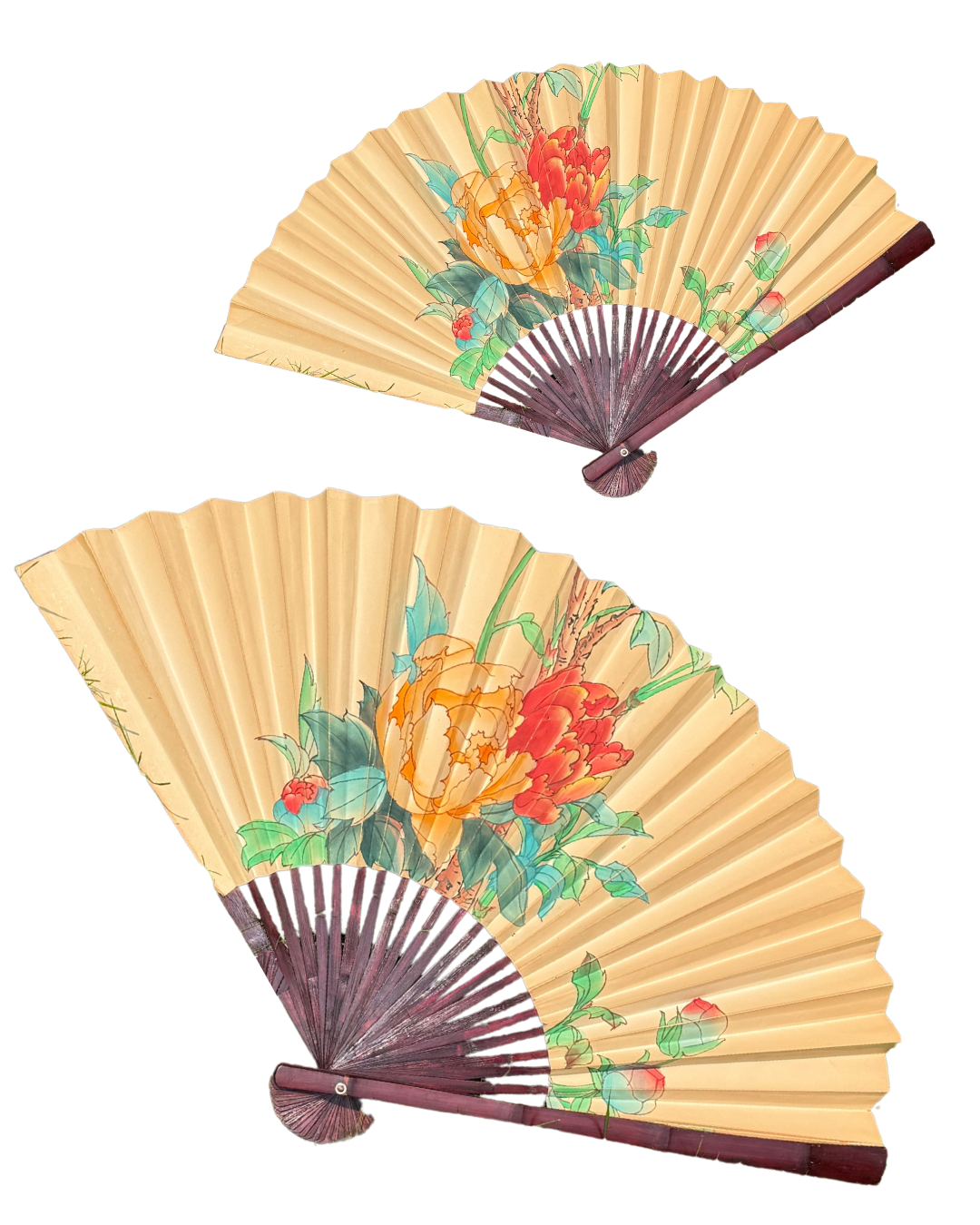 Vintage Oversized Paper Fan