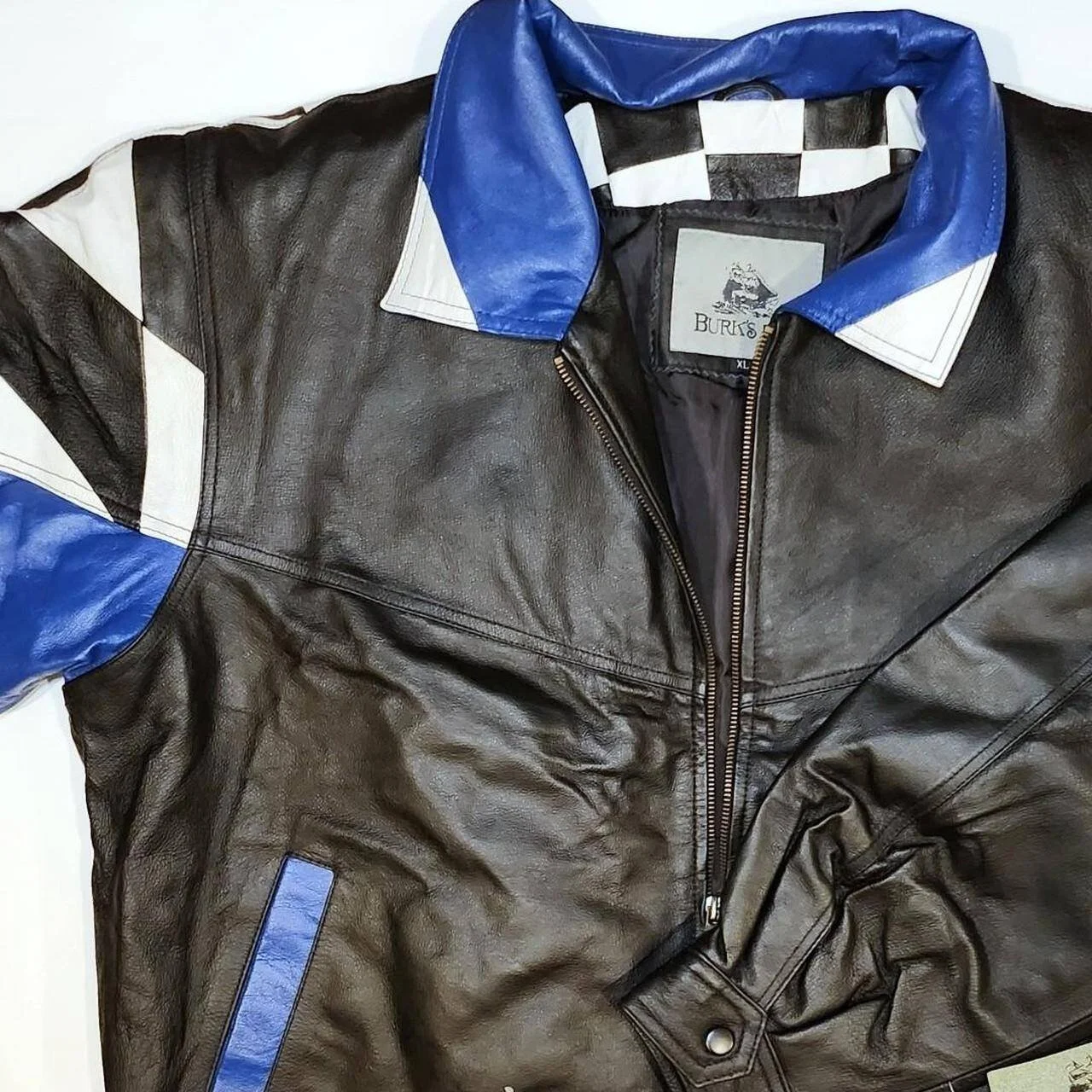 Vintage Deadstock Checkered Racing Motorcycle Jacket