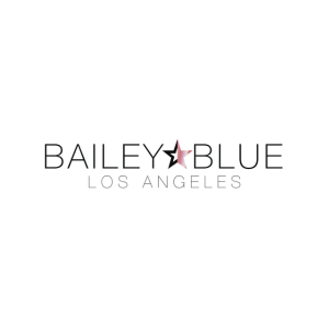 Bailey Blue Los Angeles logo with black and pink star in the center.