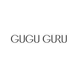 Text that reads "GUGU GURU" in black font on a white background.