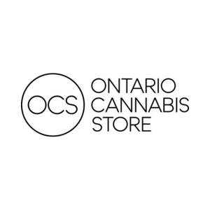 Logo of Ontario Cannabis Store featuring the letters 'OCS' inside a circle and the words 'Ontario Cannabis Store' beside it.