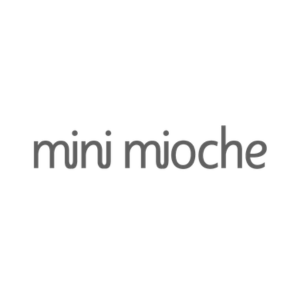 Mini Mioche logo with gray text on a white background.