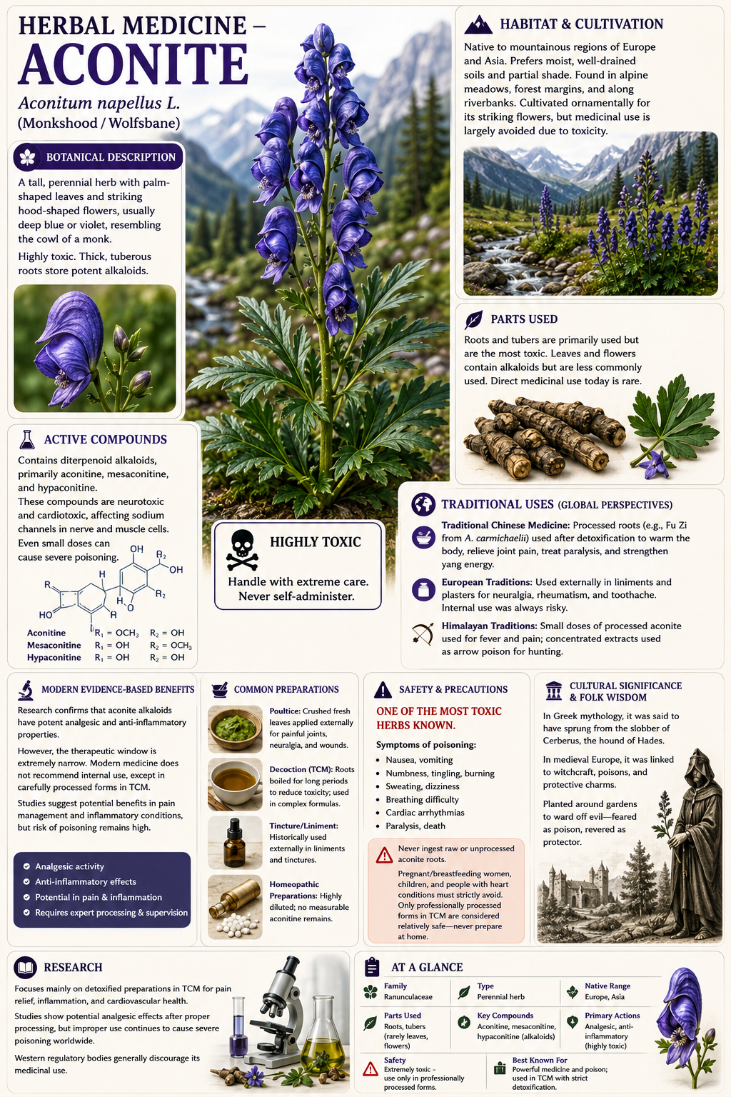 Herbal Medicine - Aconite 