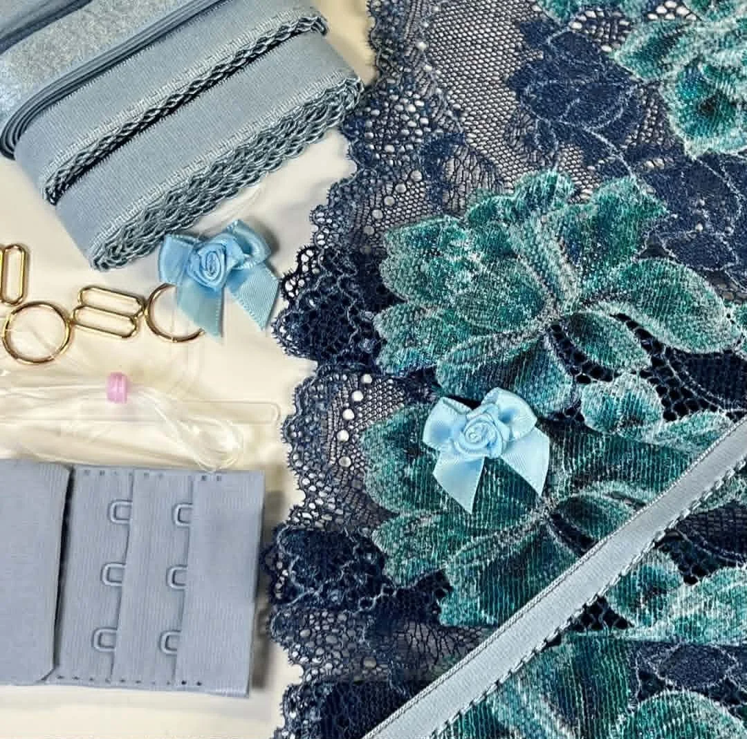 Midnight Teal Embroidered Collection