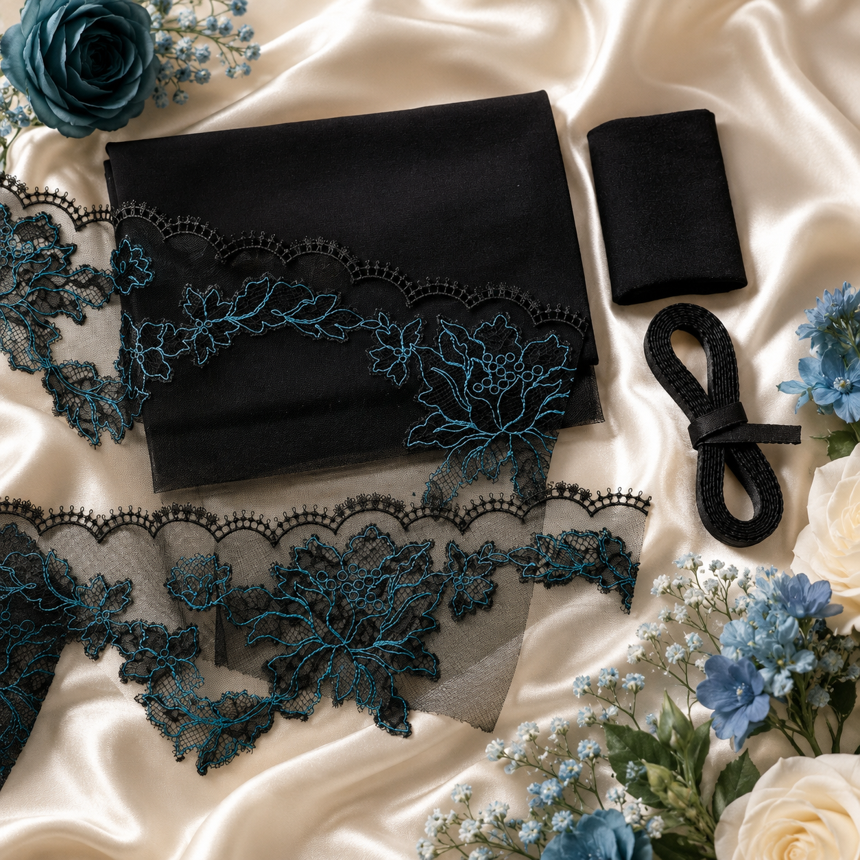 Cobalt Noir Embroidered Collection