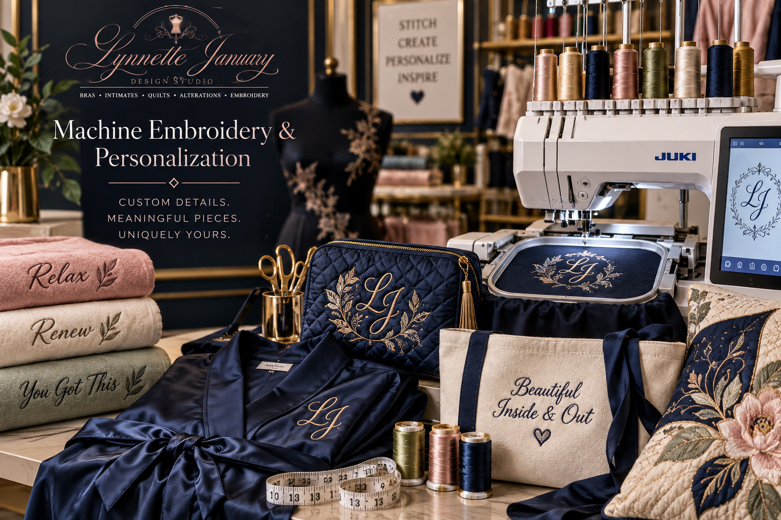 Machine Embroidery & Quilts
