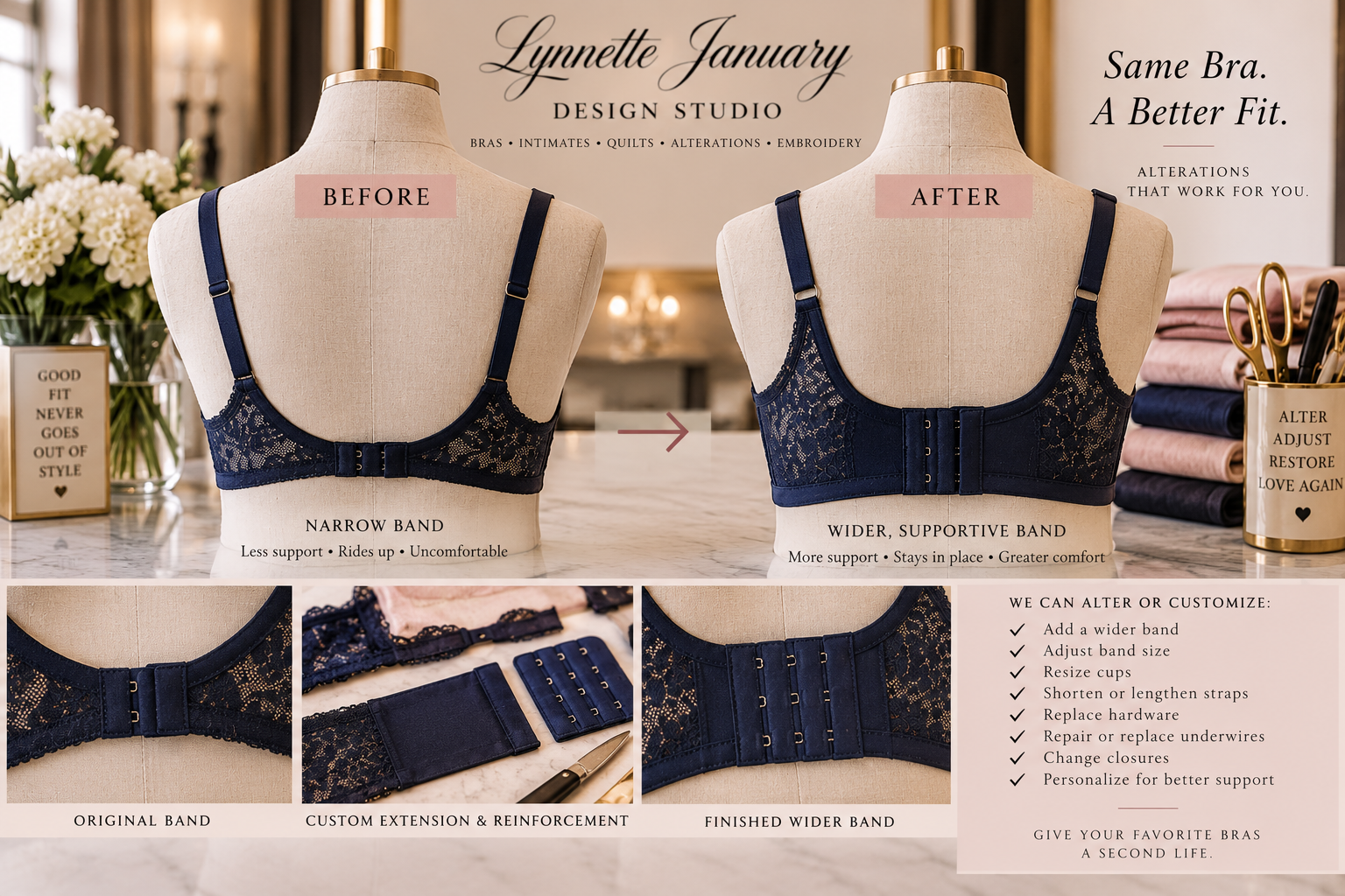 Bra Alterations & Customization