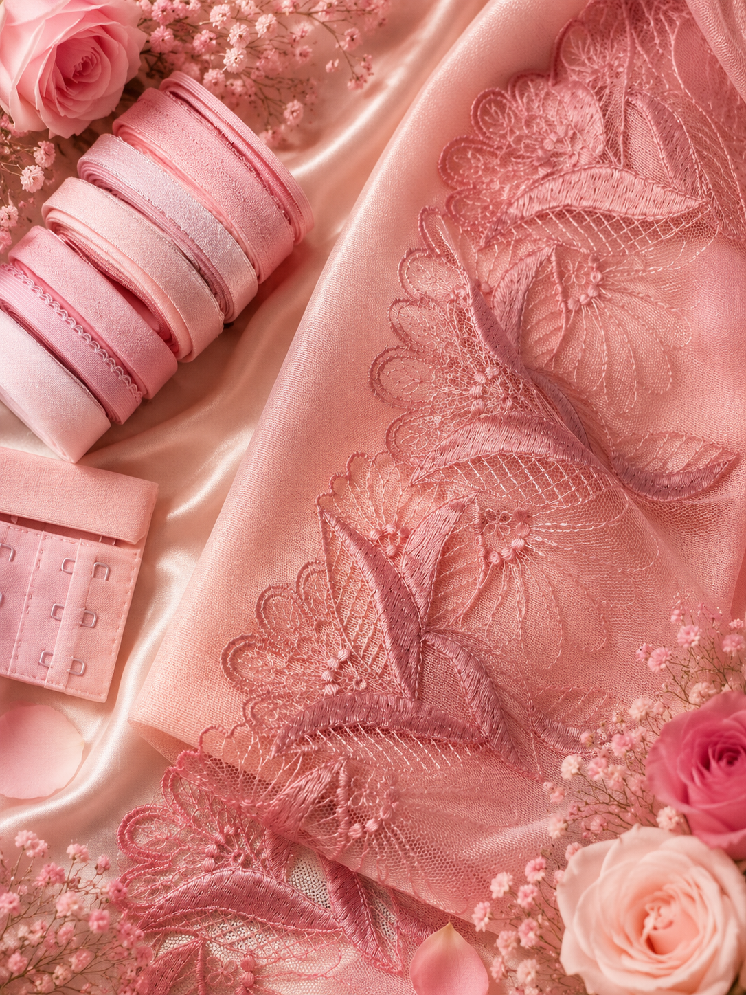 Coral Bloom Embroidered Collection