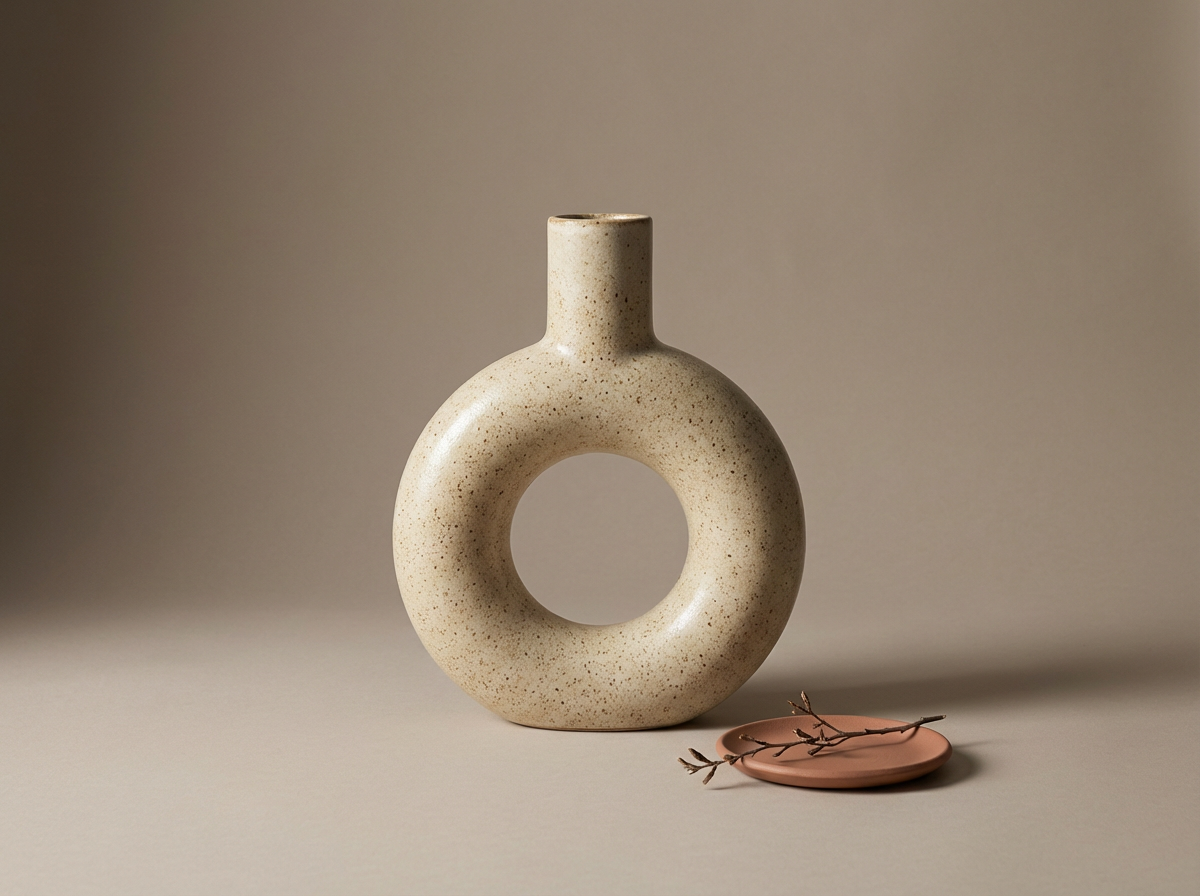 Ceramic Donut Vase