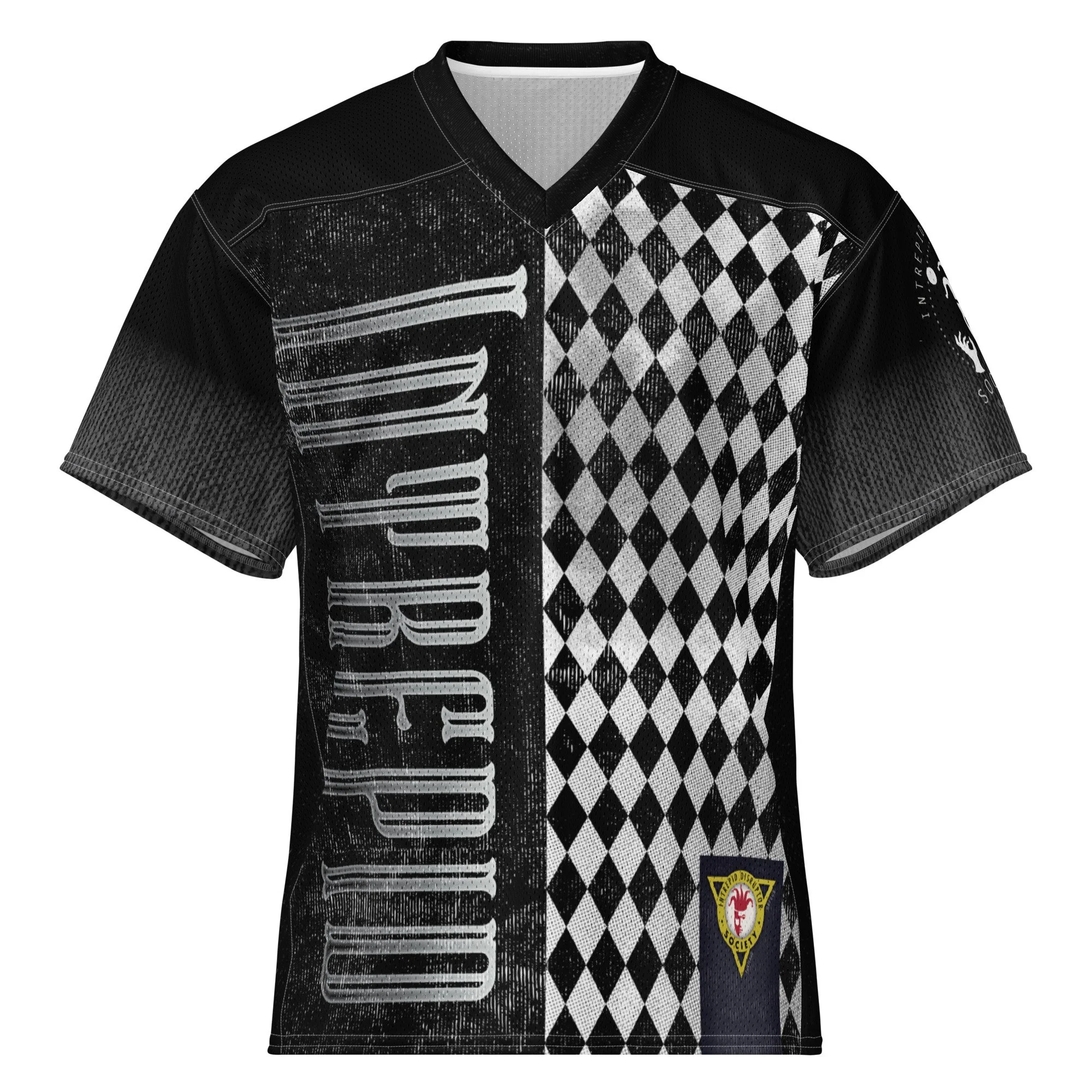 American Football Jersey • INTREPID all over print • Weathered Graphics