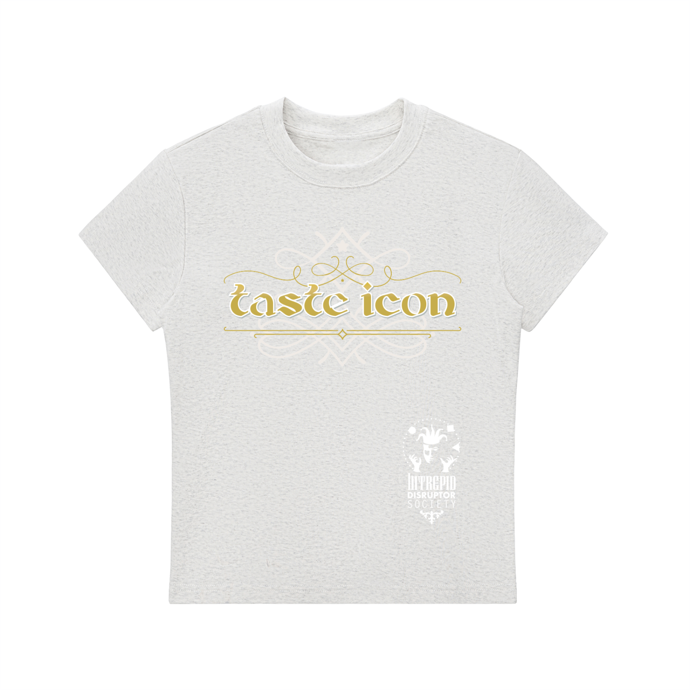 Women's Essential Bodycon Crewneck T-Shirt • Taste Icon Light