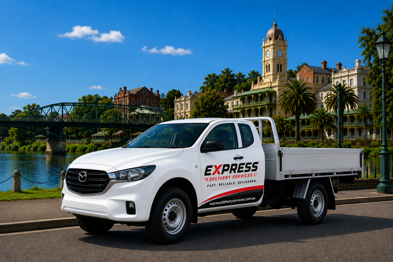 Express Delivery Services courier ute servicing Maitland NSW