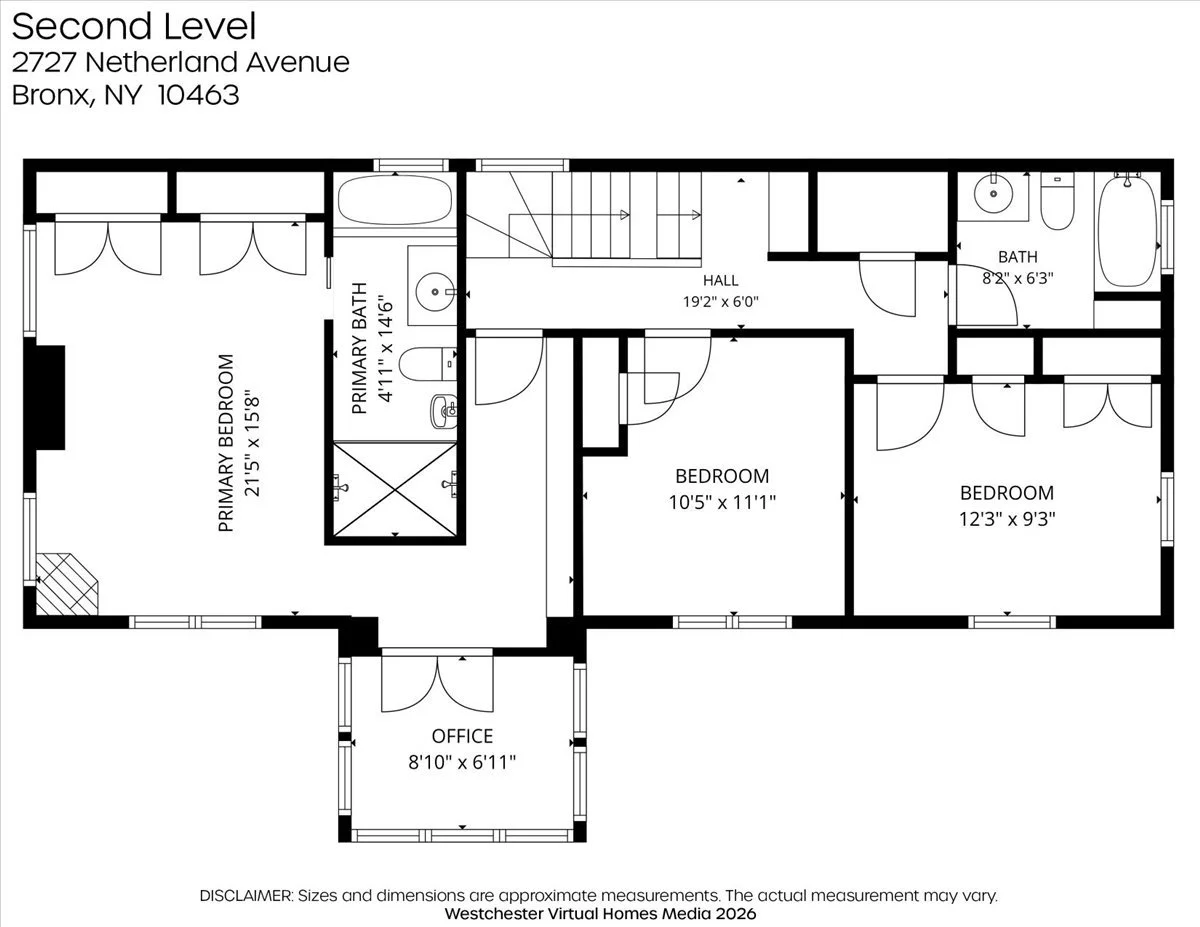 Second Level Floor Plan