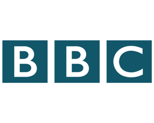 BBC logo with three blue squares containing black letters B, B, and C.