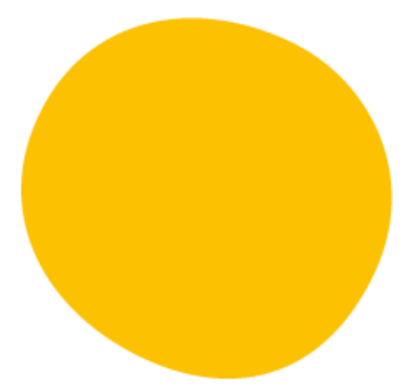 Large yellow circle on a white background.