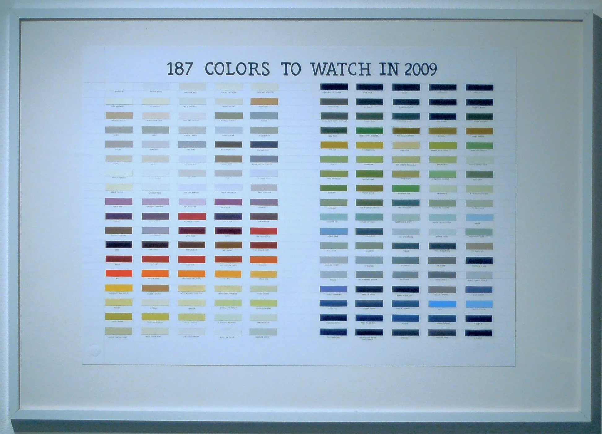 187 Colors to Watch