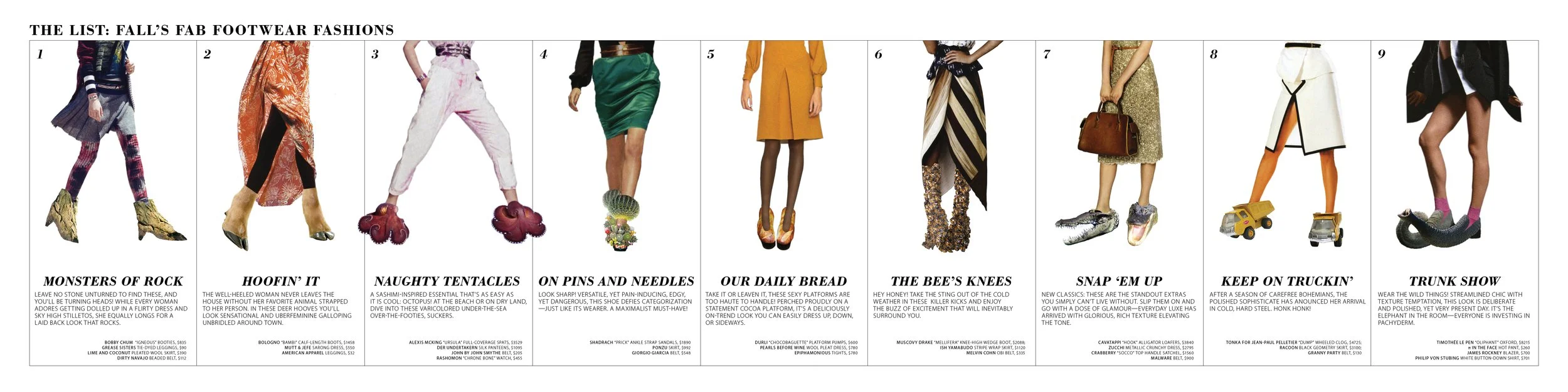 The List: Fall's Fab Footwear Fashions
