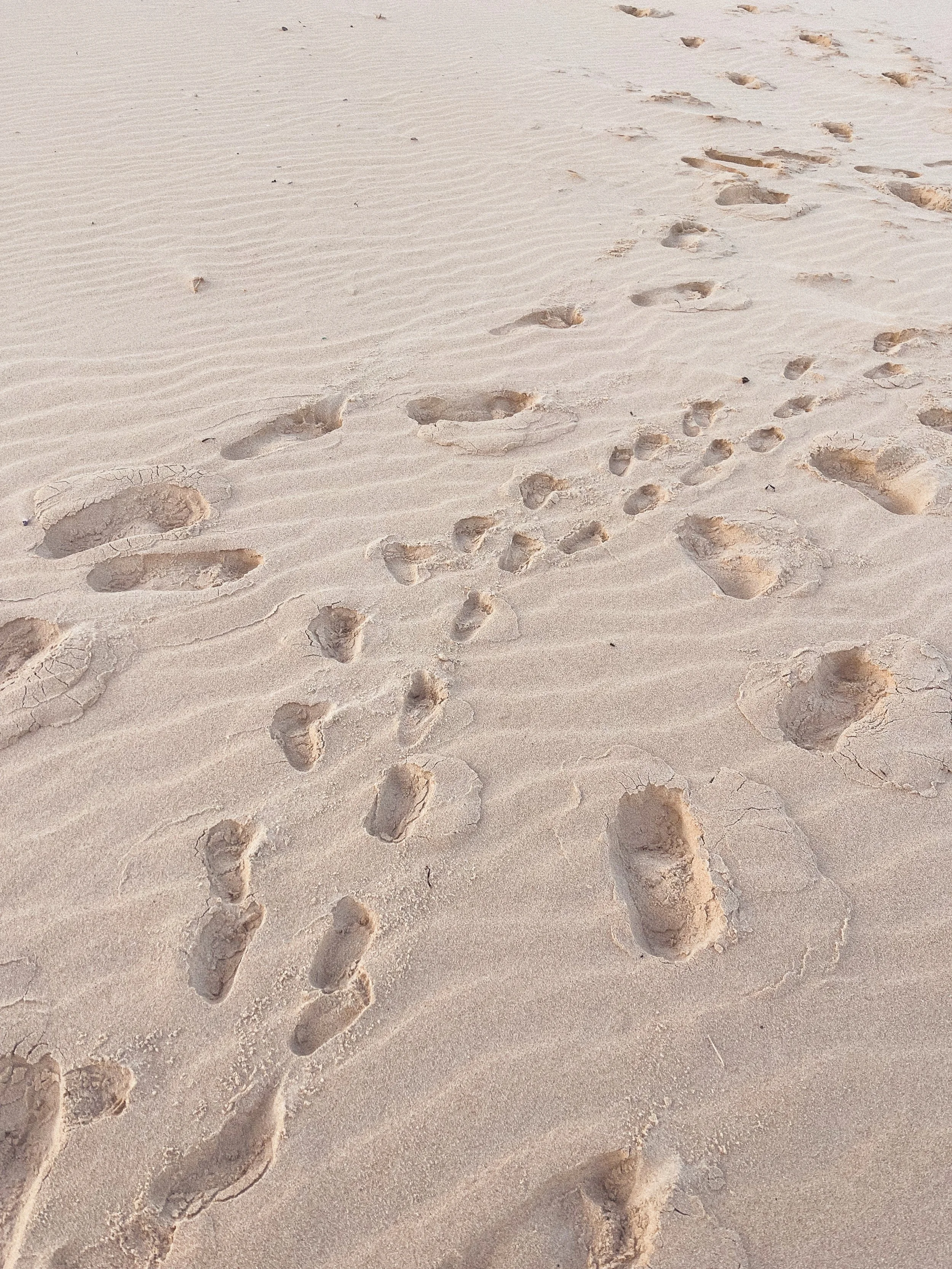 Fußspuren im Sand
