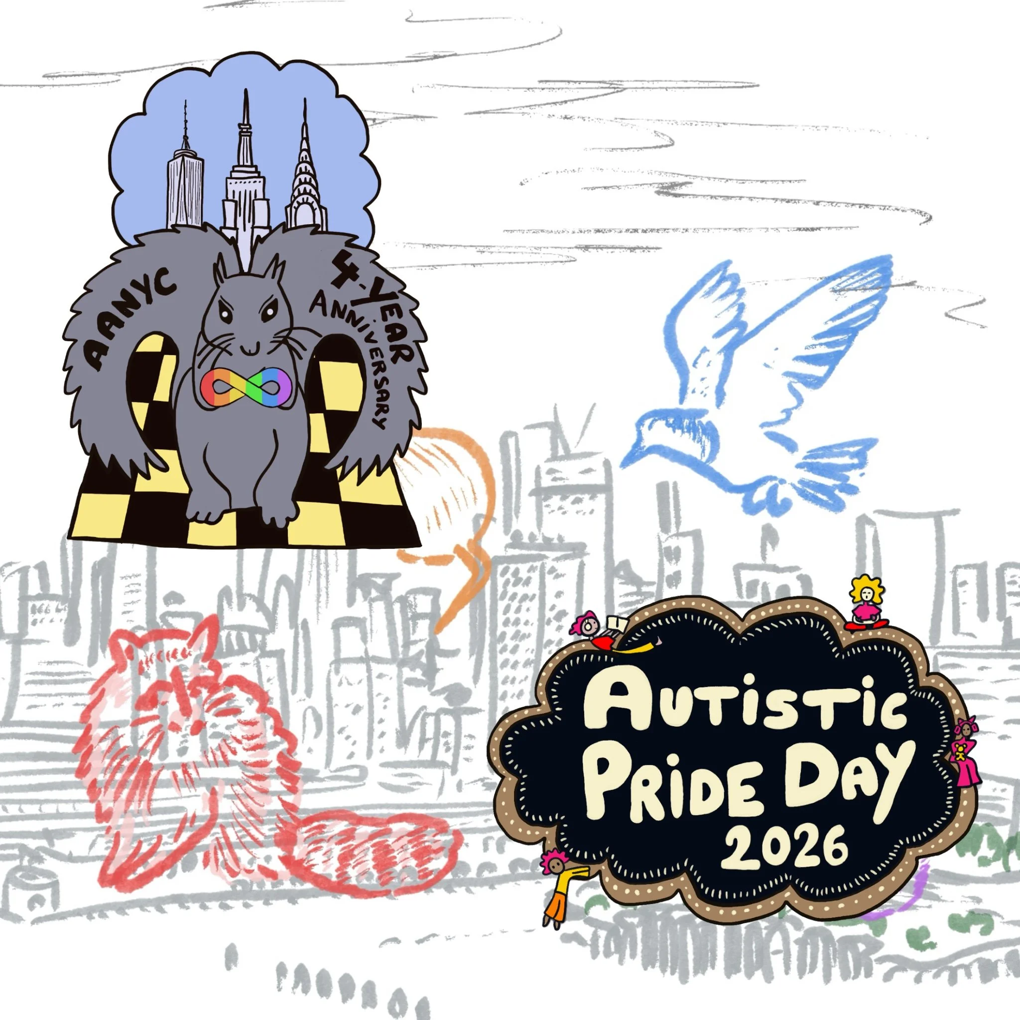 Autistic Adults NYC Illustrations