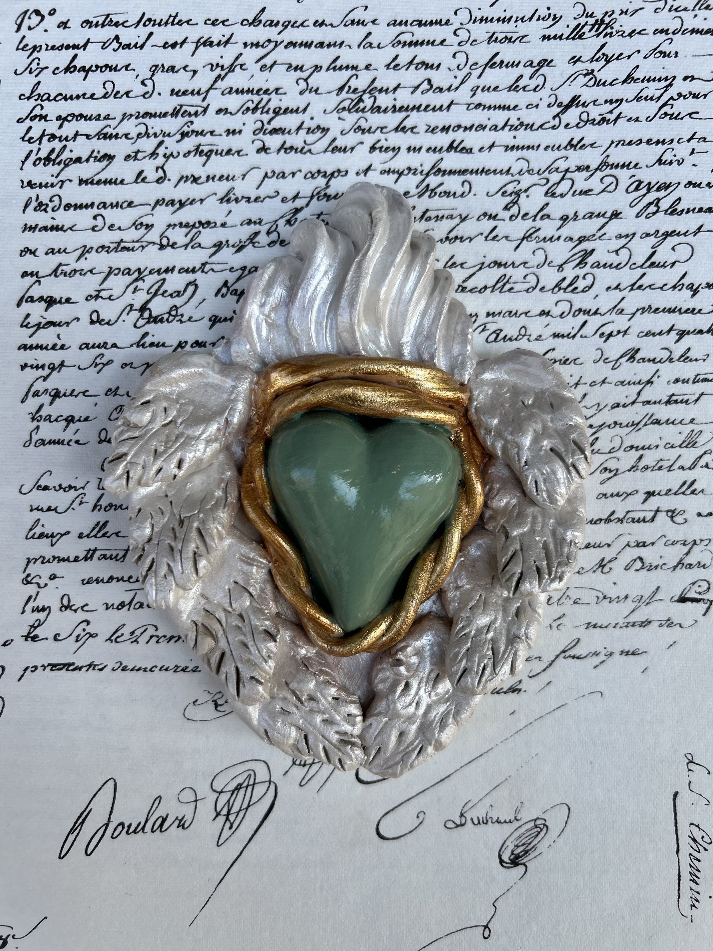 Coeur Blanc et Vert