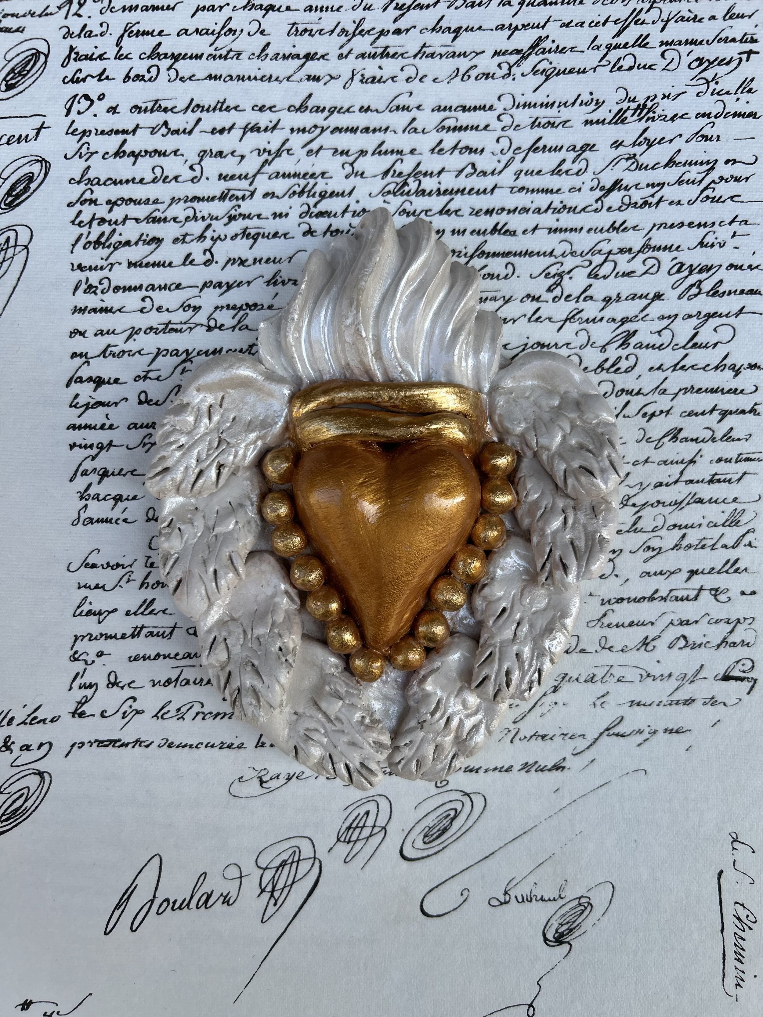 Coeur Blanc et Doré