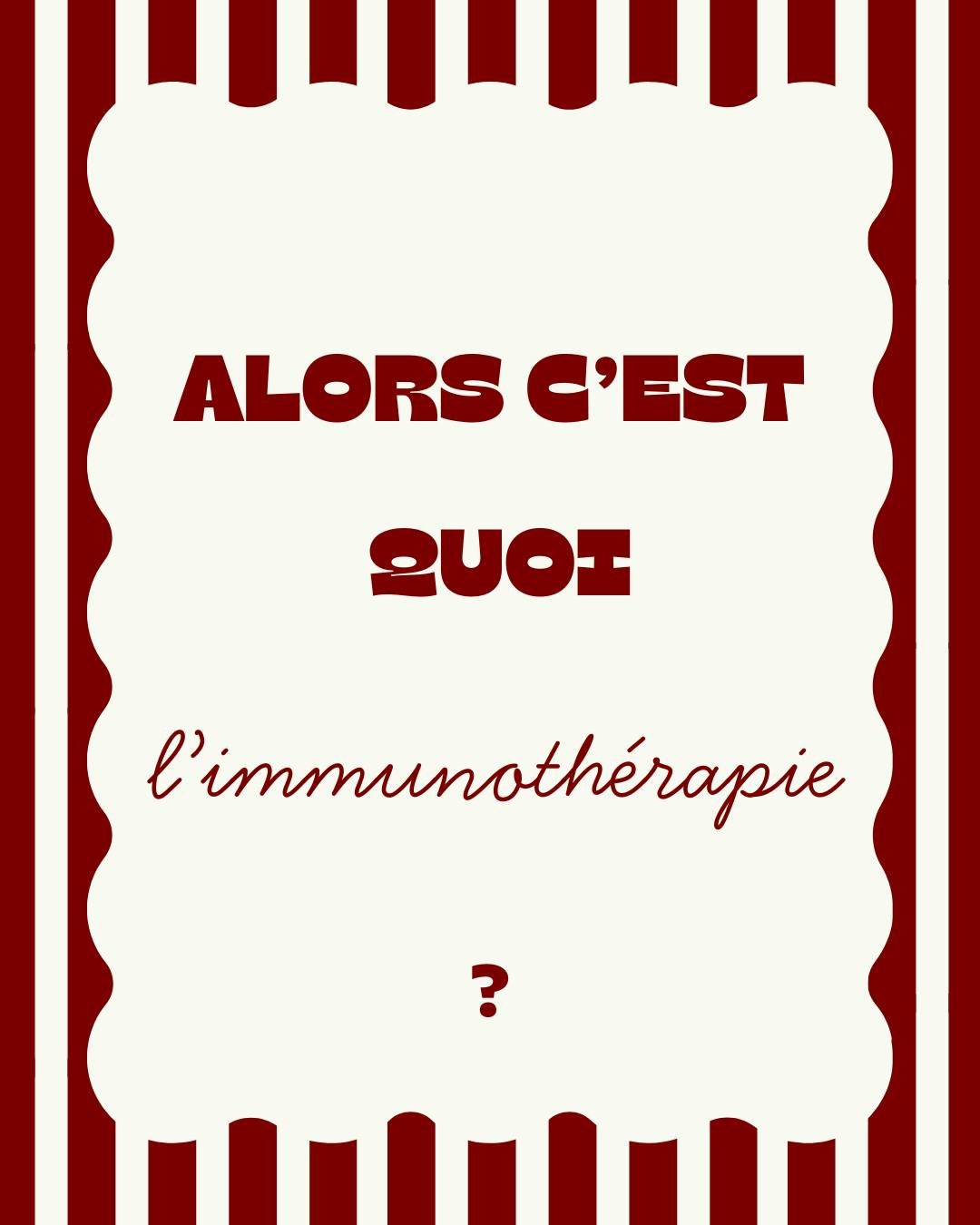 Vous avez certainement d&eacute;ja entendu le mot "immunoth&eacute;rapie". 
Mais comment &ccedil;a marche ? 
Consultez notre dossier hyper illustr&eacute; pour tout comprendre facilement.
On y d&eacute;cortique aussi quelques id&eacute;es r