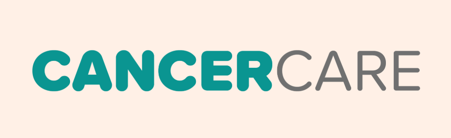 Graphic with the words 'CANCER CARE' in bold teal and gray letters on a light background.