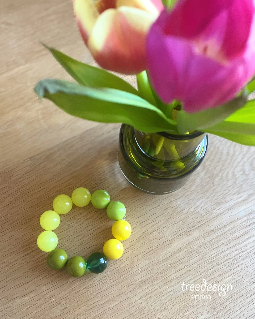 td treedesign STUDIO Big Balls Armband in greeny 