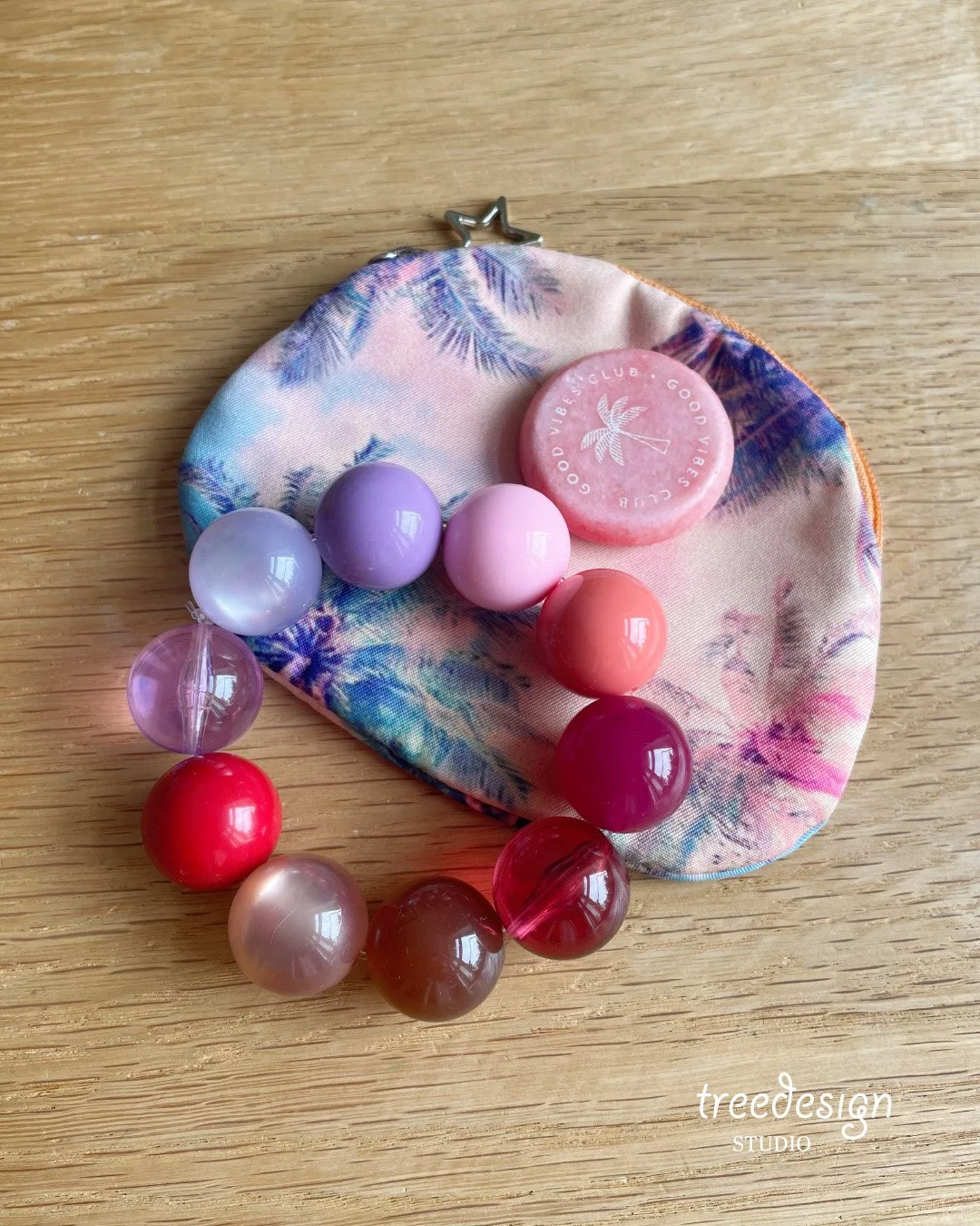 td treedesign STUDIO Big Balls Armband berry 