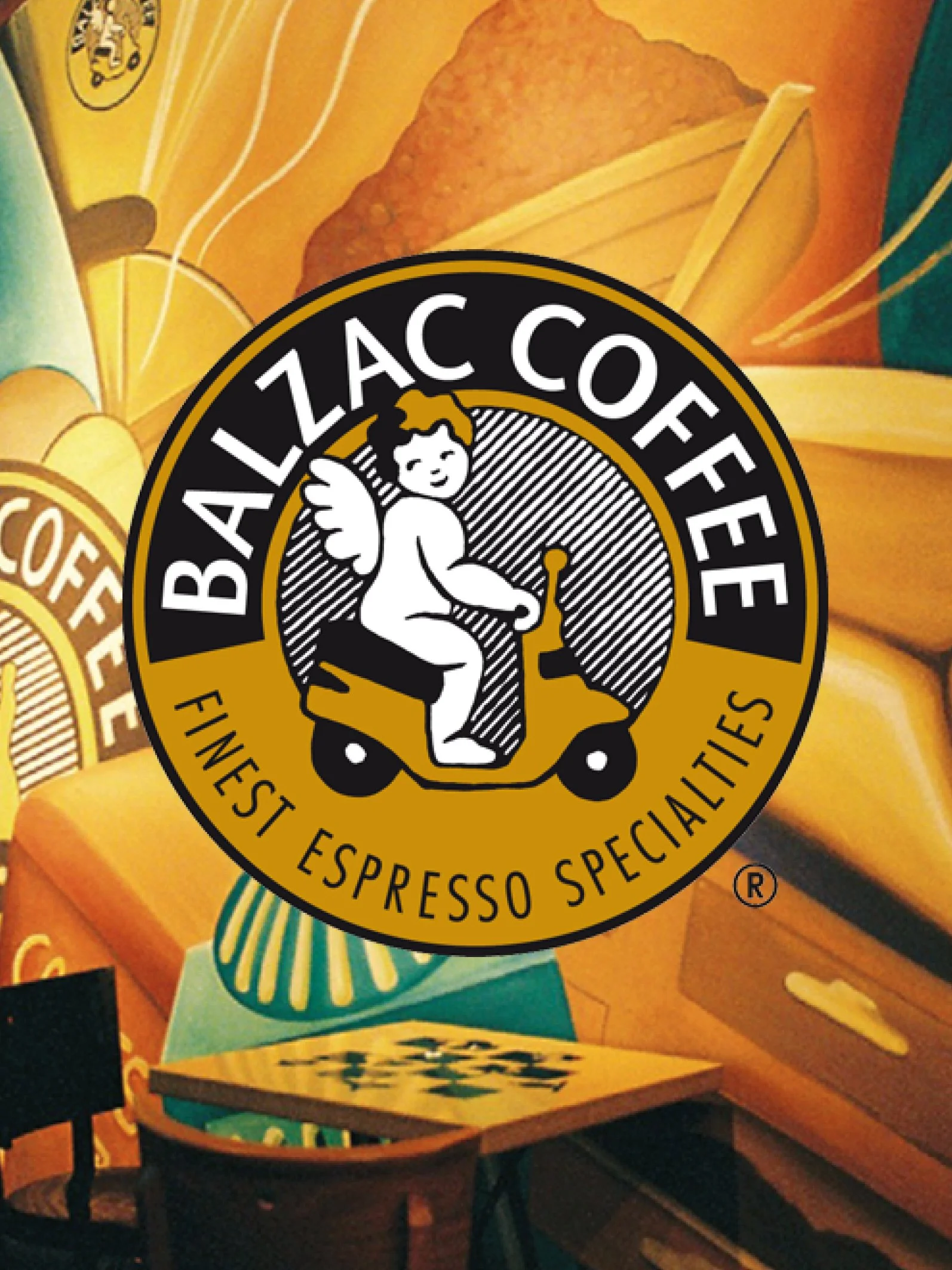 Balzac Coffee Logo mit Hintergrund