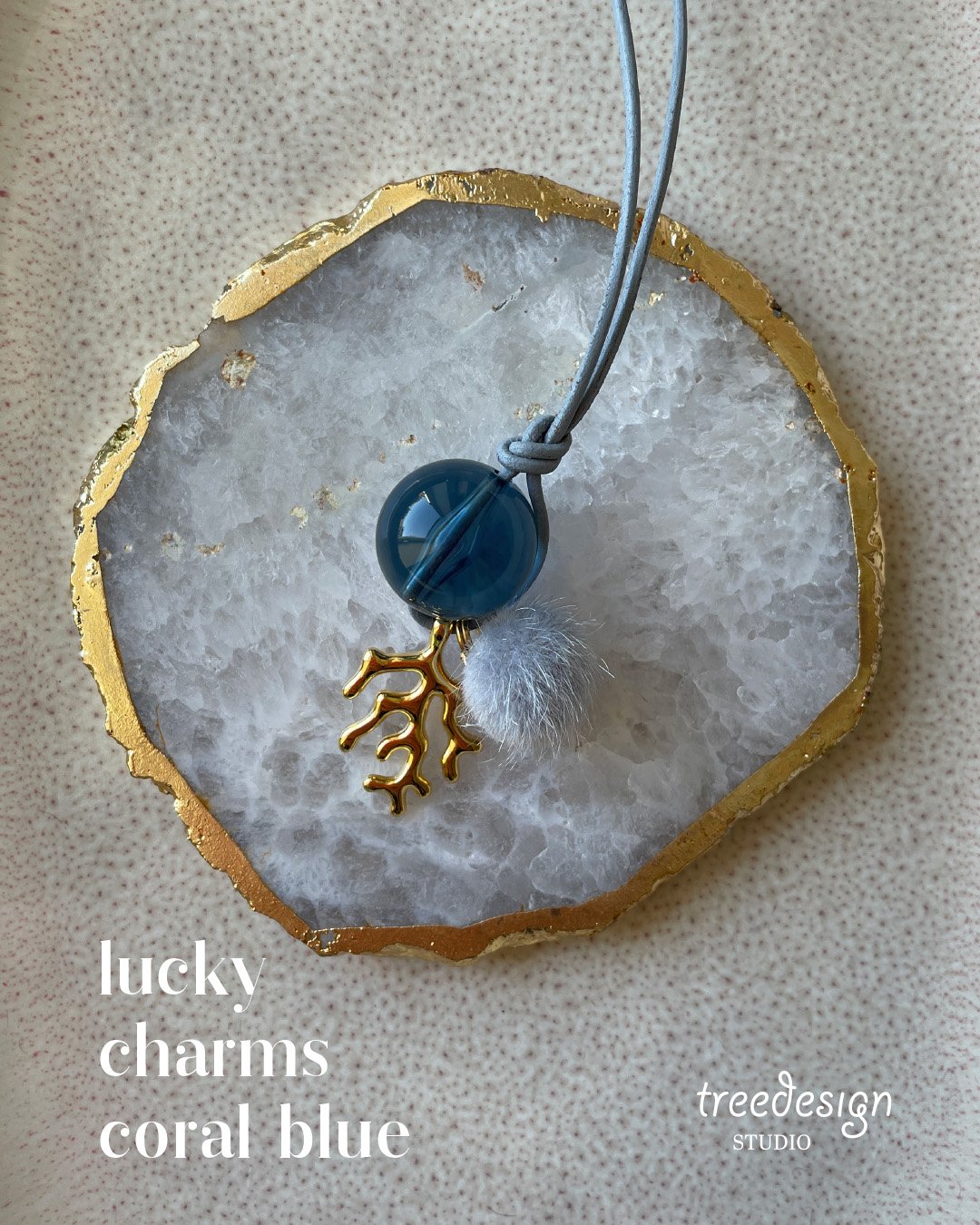 td treedesign STUDIO Lucky Charms Halskette ocean 