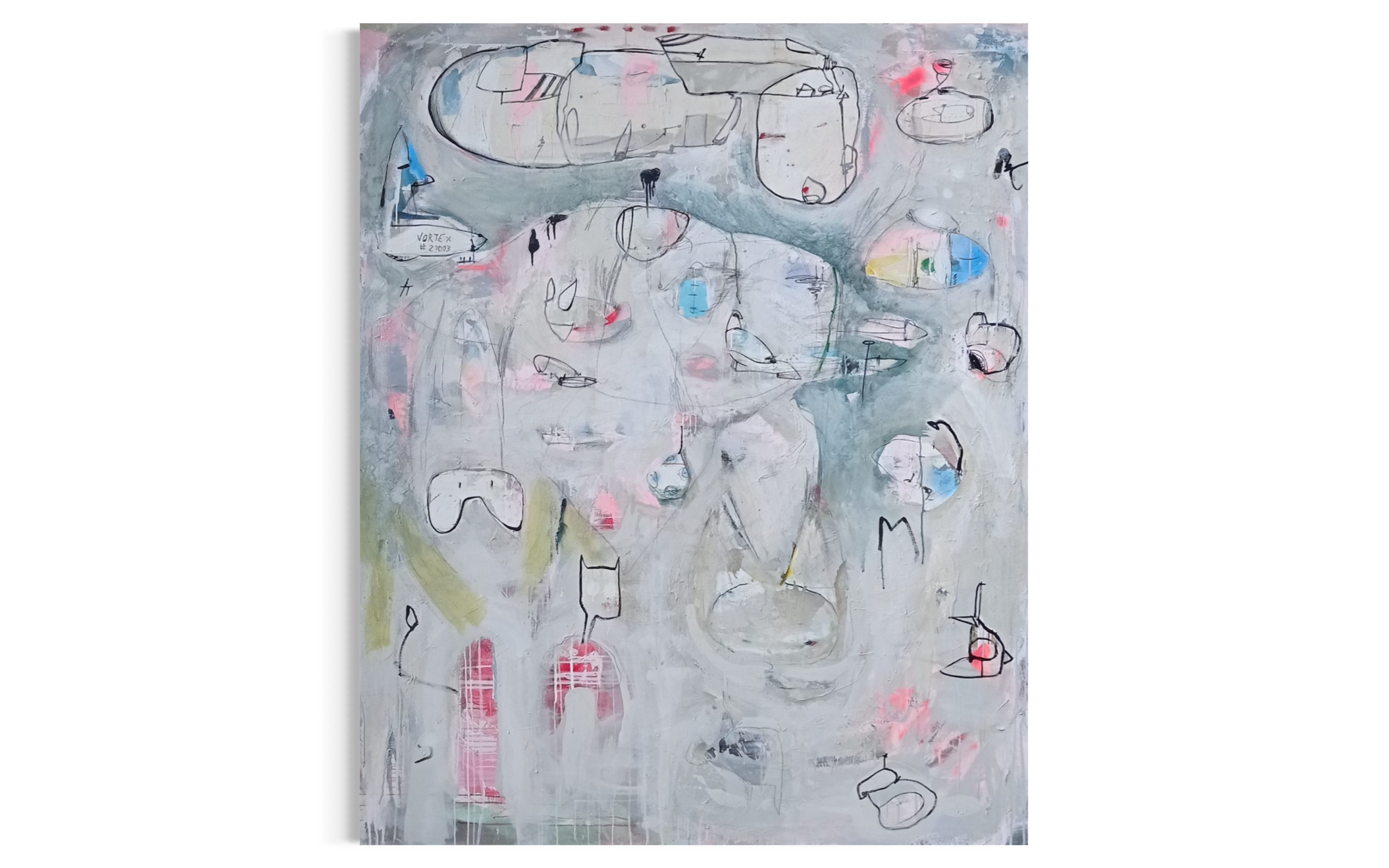 Megacity 25 (2025) Mixed Media on Canvas 218x180cm