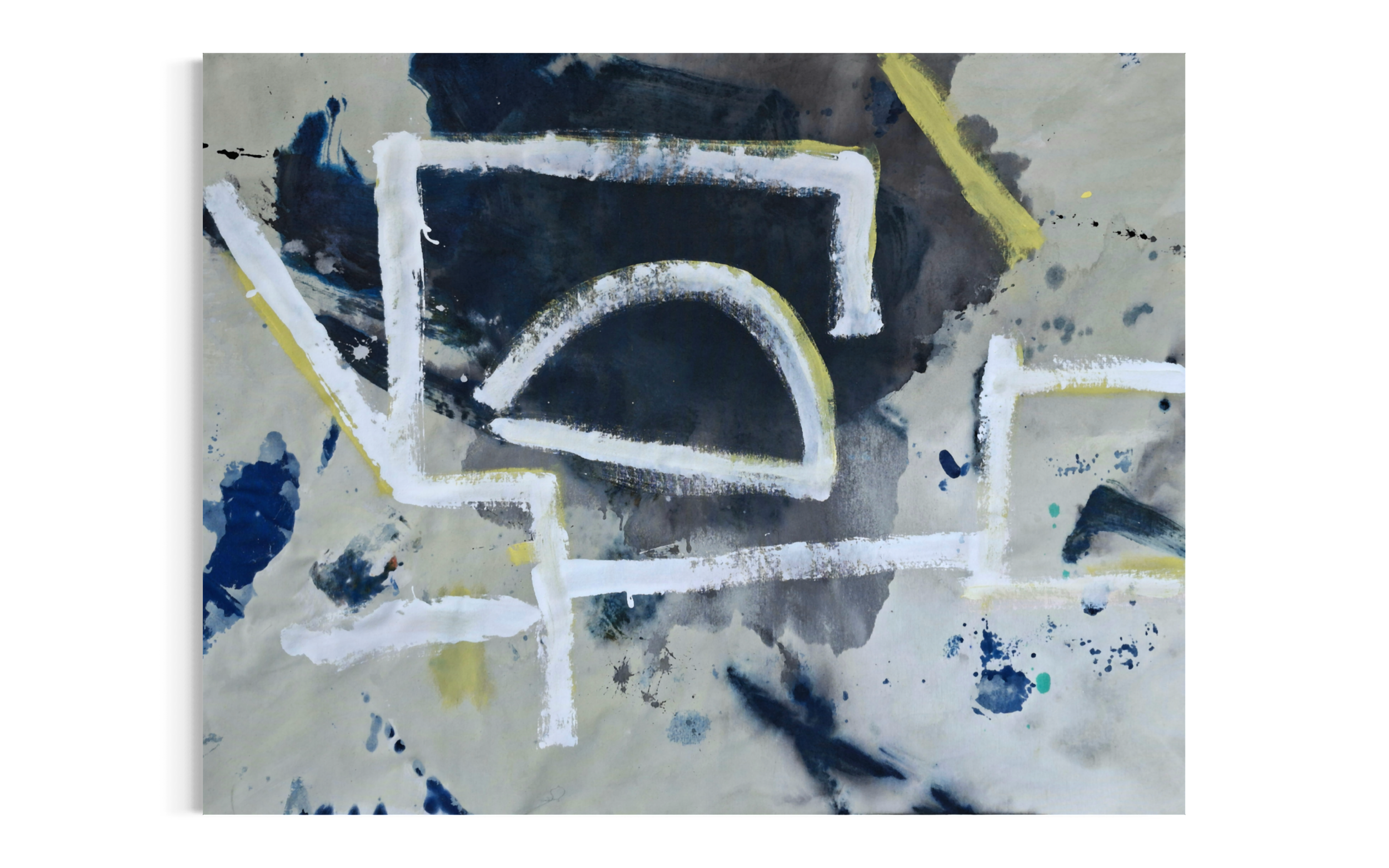 Geom 2B (2026) Mixed Media on Canvas 65x90cm
