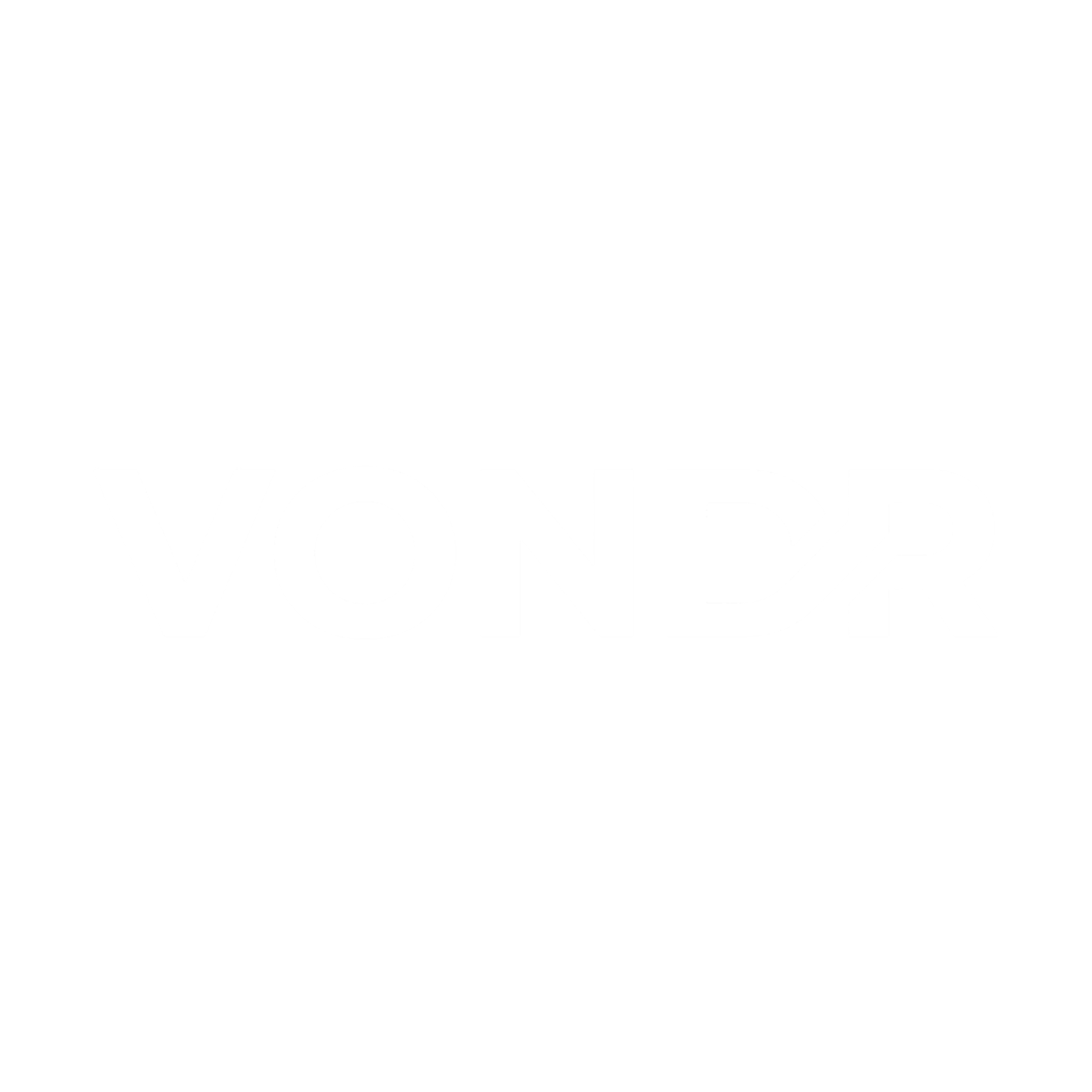 Zwart logo met witte tekst die zegt 'VONDR'.