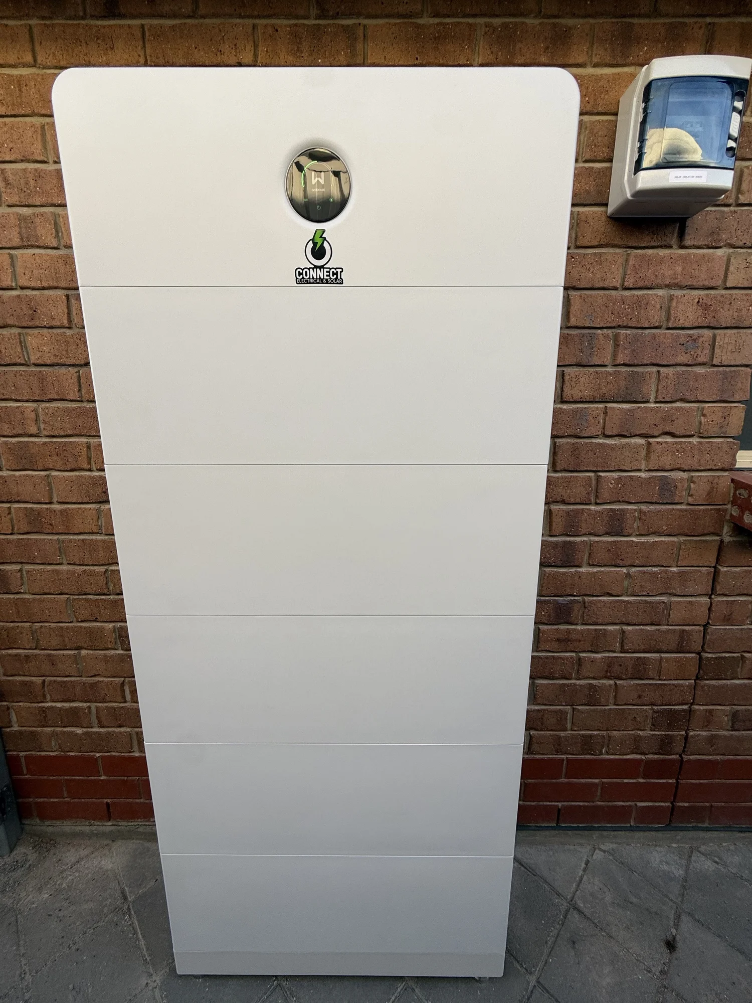 Home battery storage system installed by Connect Electrical & Solar